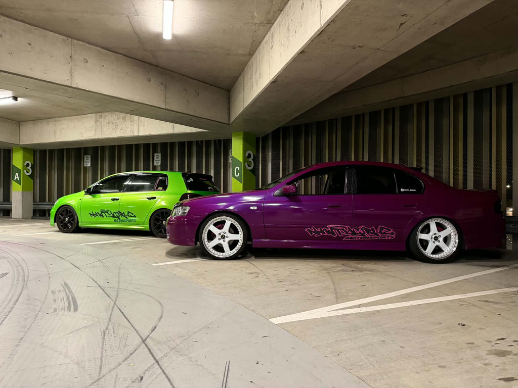 Nawtygirlz motorsports door banner sets