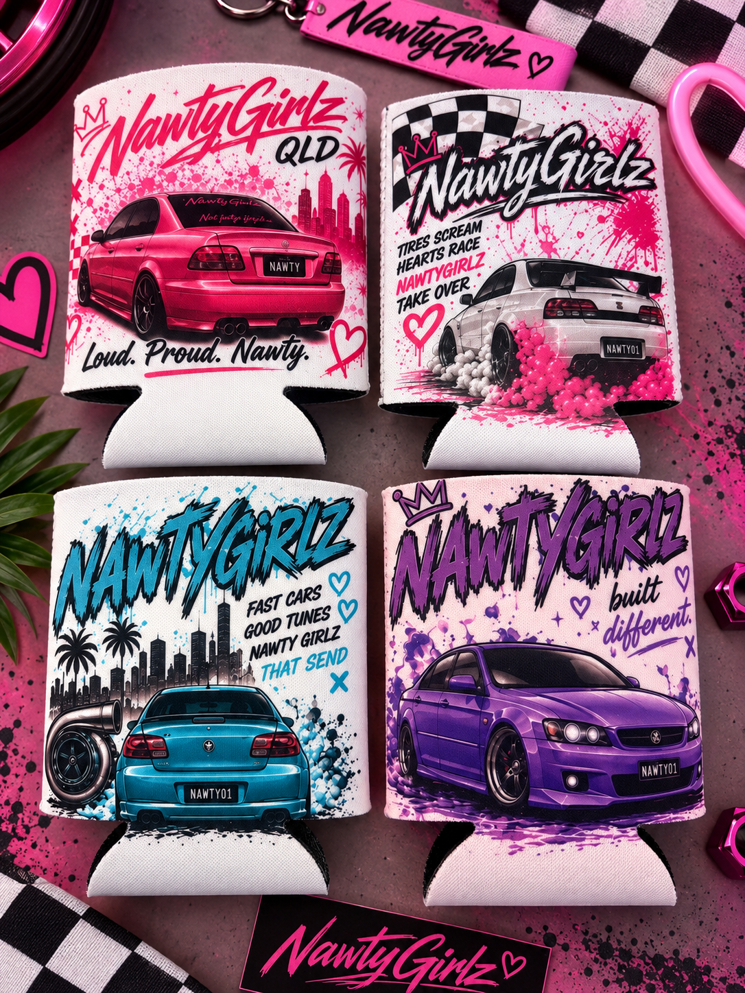 NawtyGirlz stubby coolers