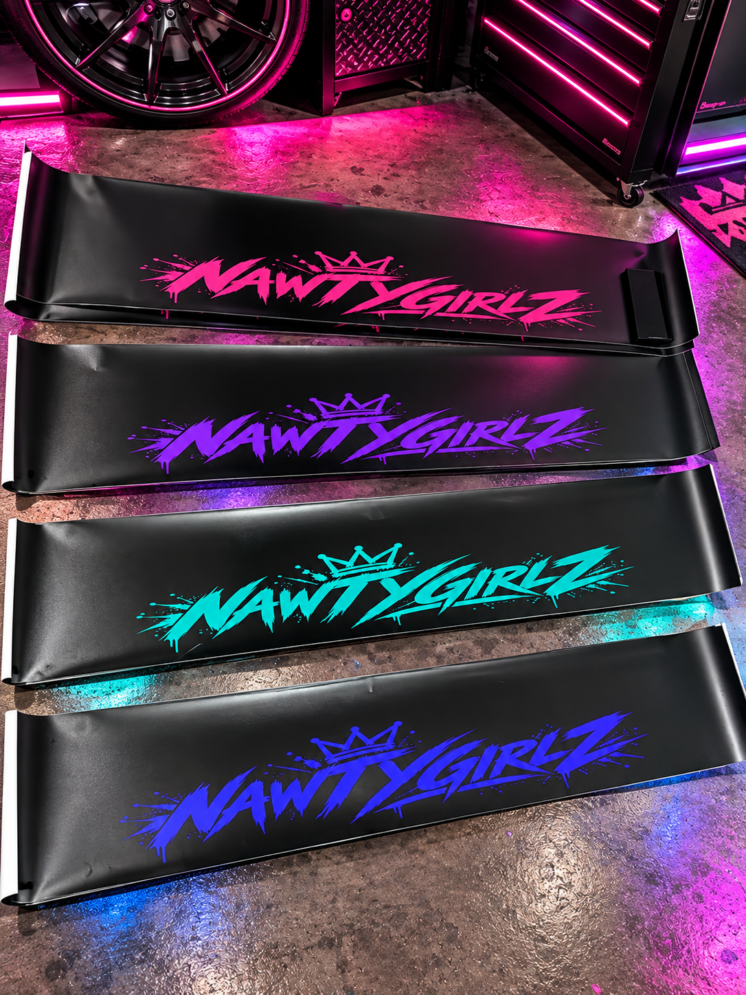 NAWTYGIRLZ windshield banners (new design)
