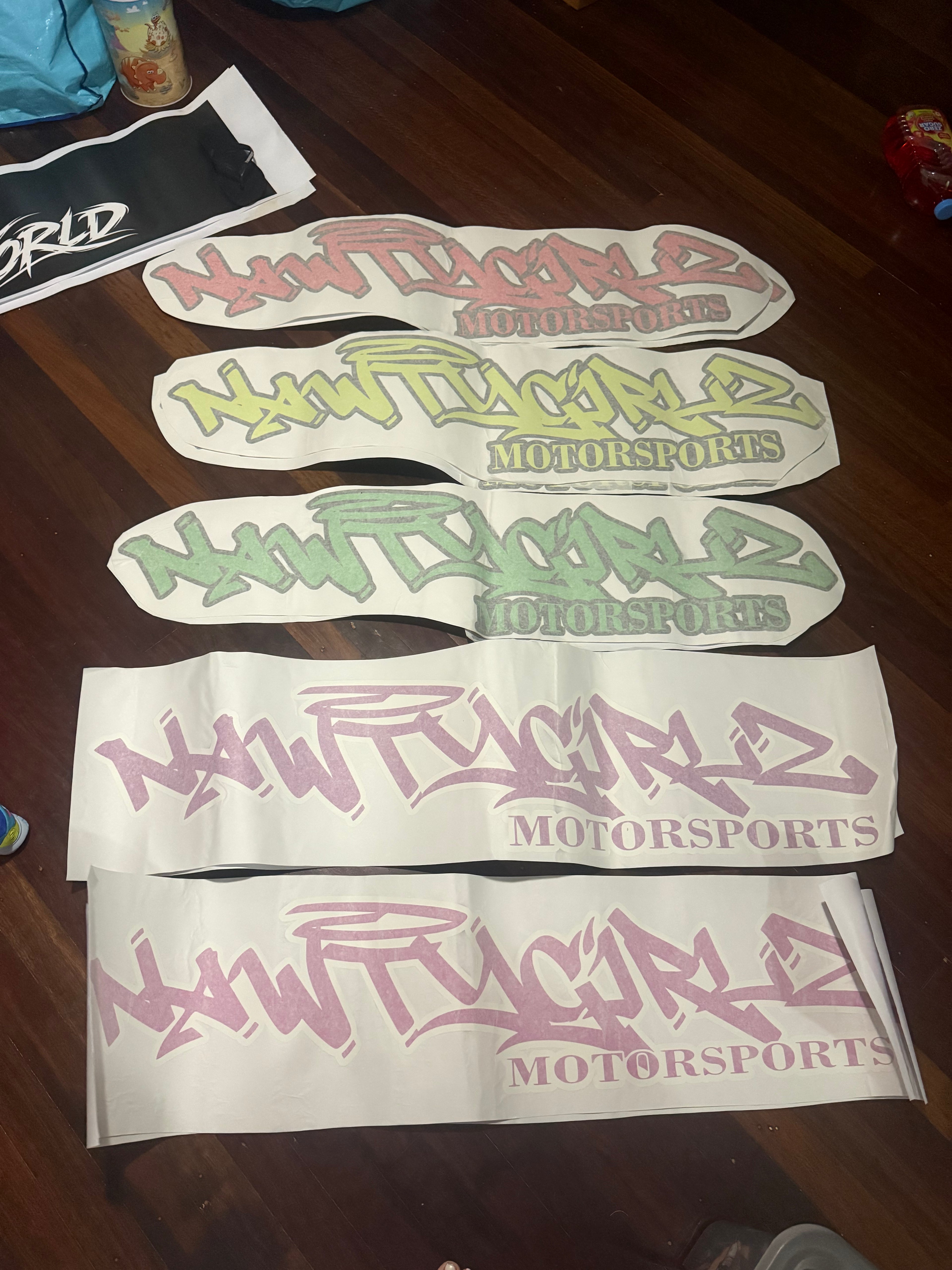Nawtygirlz motorsports door banner sets